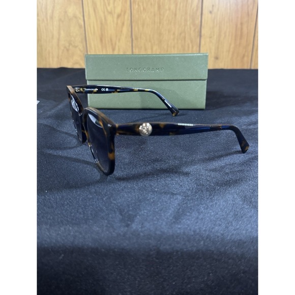 WOMENS NEW LONGCHAMP SUNGLASSES LO7315 TORTOUISE SHELL 54-19-145 HAVANA BLUE NWT main image 6